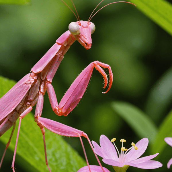 discover why the pink praying mantis is an extremely rare phenomenon and learn about the factors contributing to its scarcity.